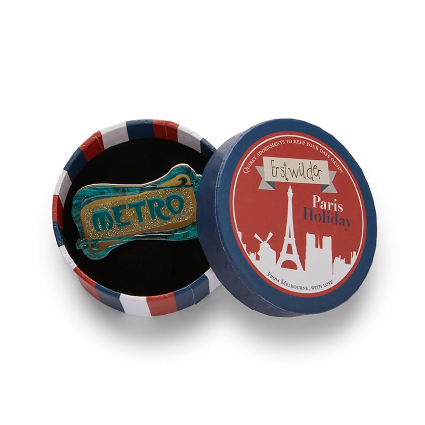 Erstwilder “Paris Métro” Brooch – Paris Holiday Collection