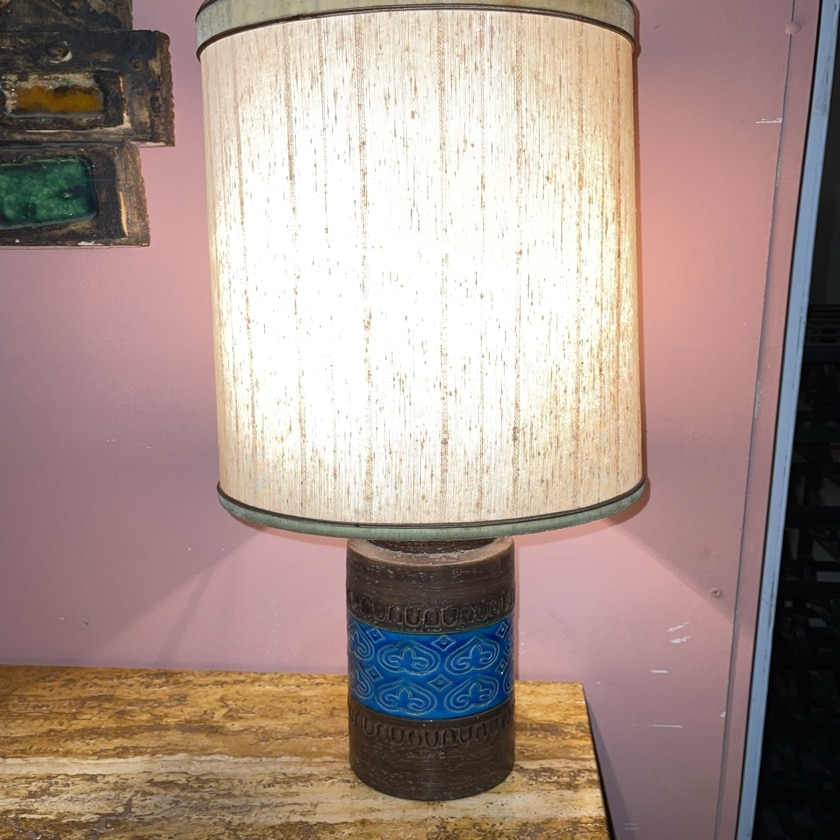 Italian Bitossi Lamp (Blue)