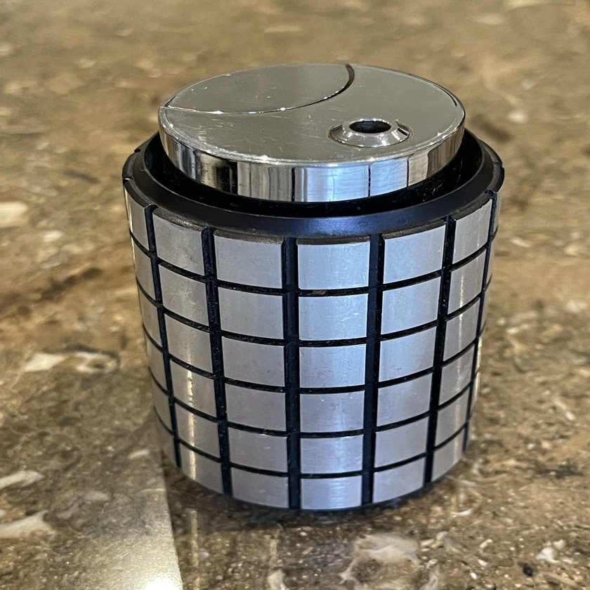 Table Lighter By Ronson (Silver Squares)