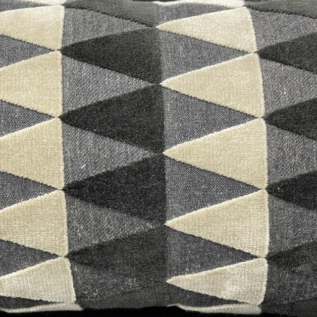 Alfabetti Velvet Triangles Cushion