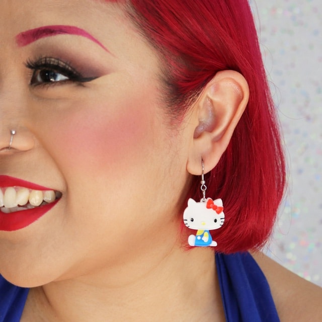 Erstwilder x Hello Kitty – Take A Break Drop Earrings.