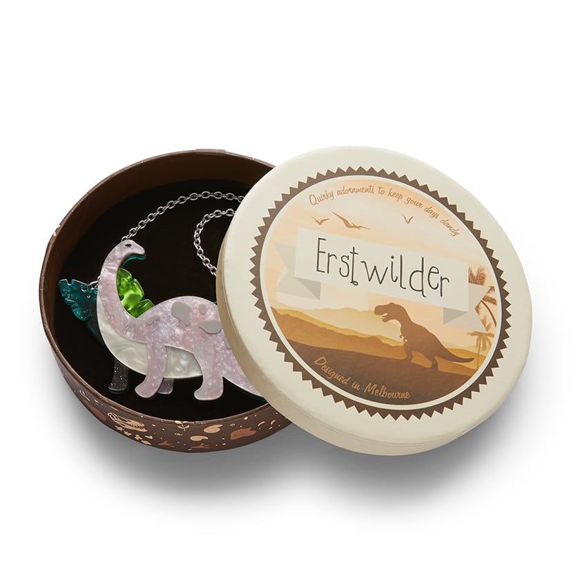 Erstwilder – I’ll Be Brach Necklace (Purple,Green)
