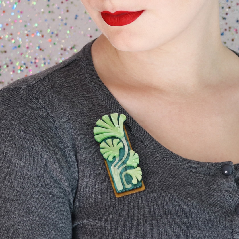 Erstwilder Fronds Of Fortune Brooch