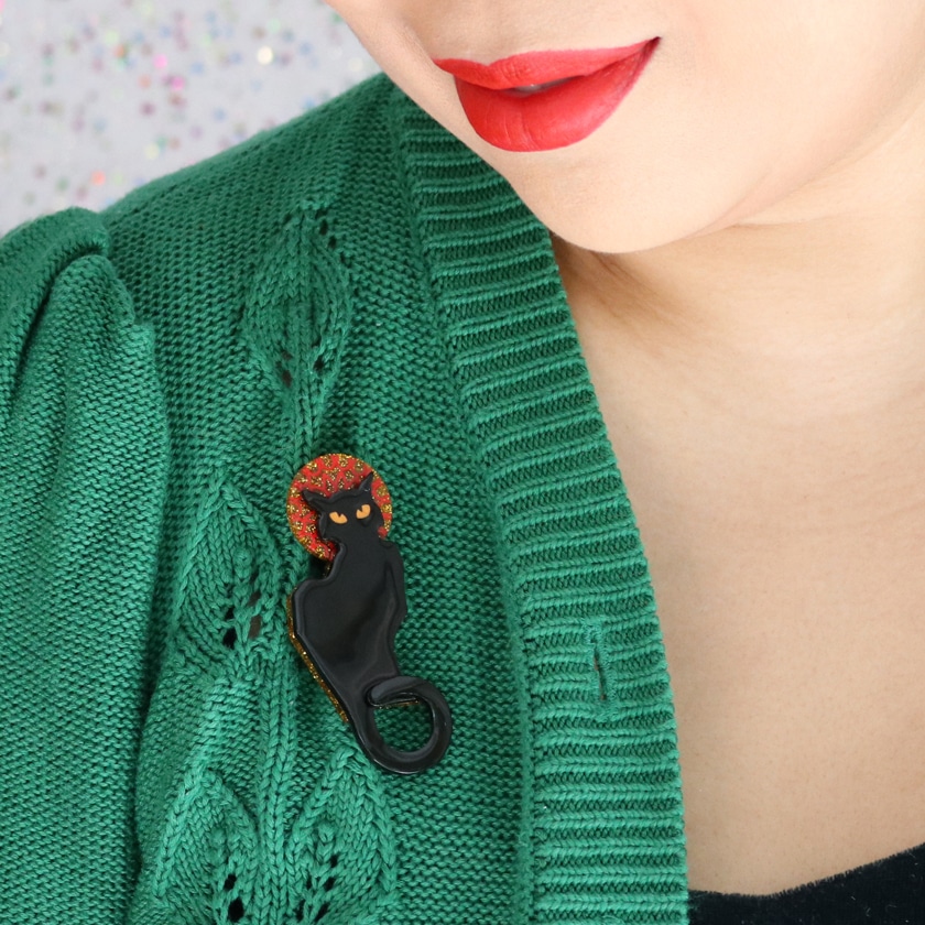 Erstwilder Le Chat Noir Brooch