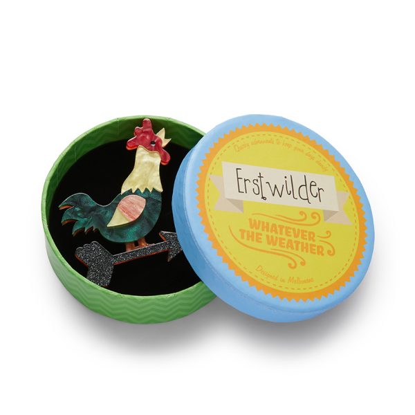 Erstwilder Cockadoodle Doo Brooch - Image 3