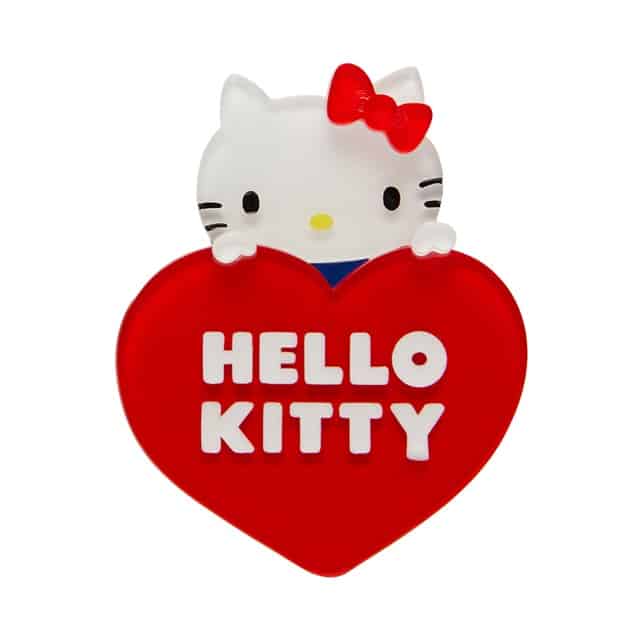 Hello Kitty Heart Brooch – Erstwilder x Sanrio