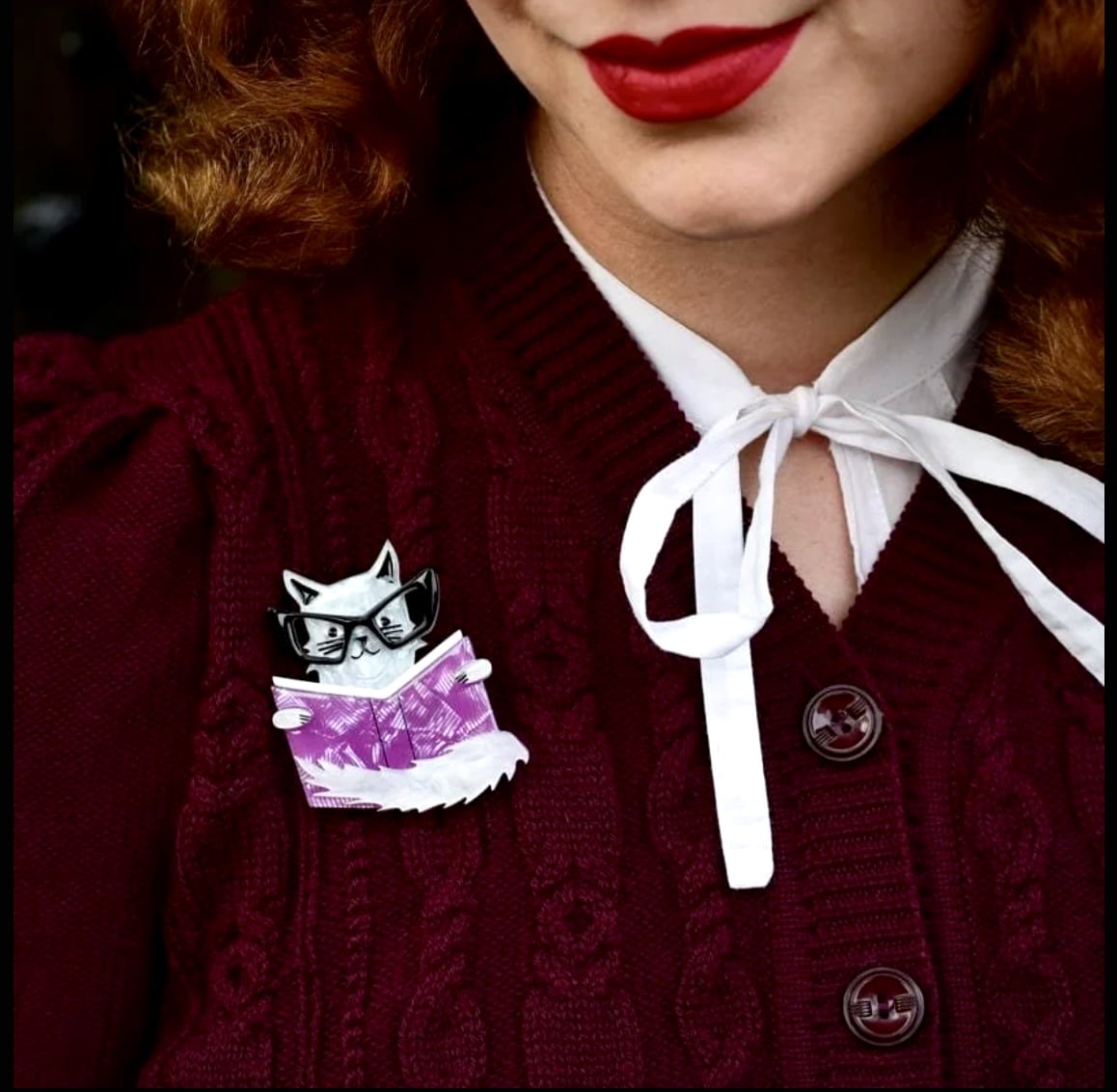 Erstwilder “Puss in Books” Brooch – Fan Favourite